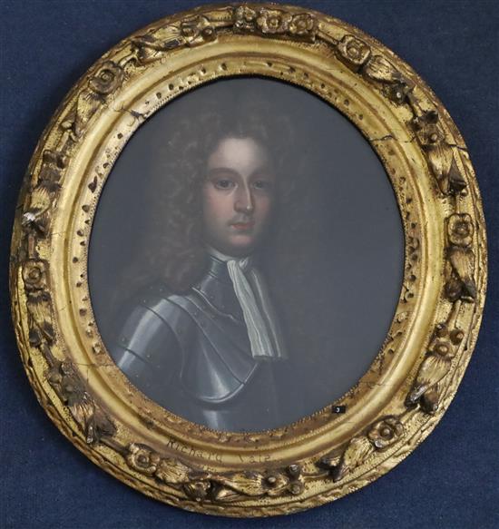 English School circa 1700 Portraits of members of the Yate family; 13.5 x 11.5in.